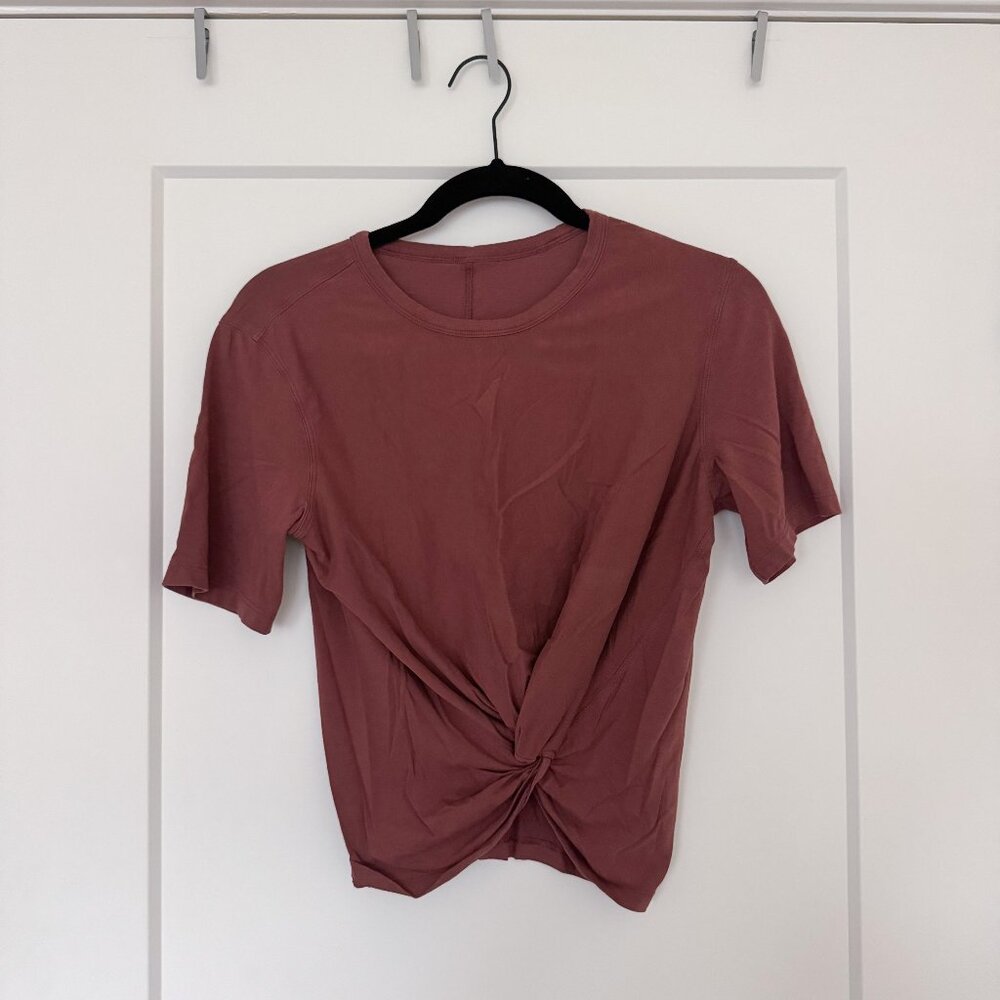 Lululemon tie front shirt